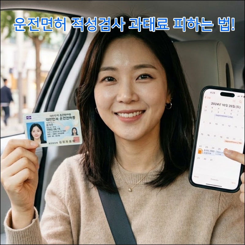 운전면허 적성검사 과태료 피하는 법! 준비물 비용 및 온라인 5분 신청 팁