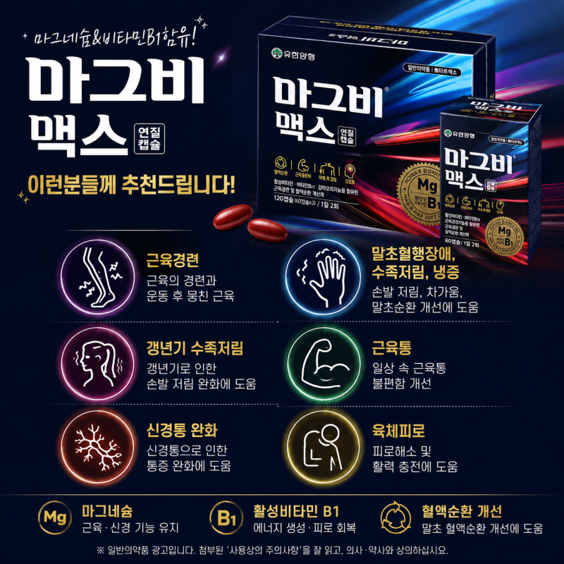 마그비맥스 가격, 연질캡슐 가격 성분, 효능 한눈에 정리