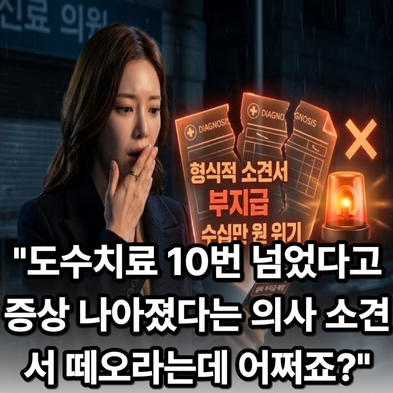 DB손해보험 도수치료 10회 넘어가면 필수? 의사 치료 호전 소견서 양식과 작성법