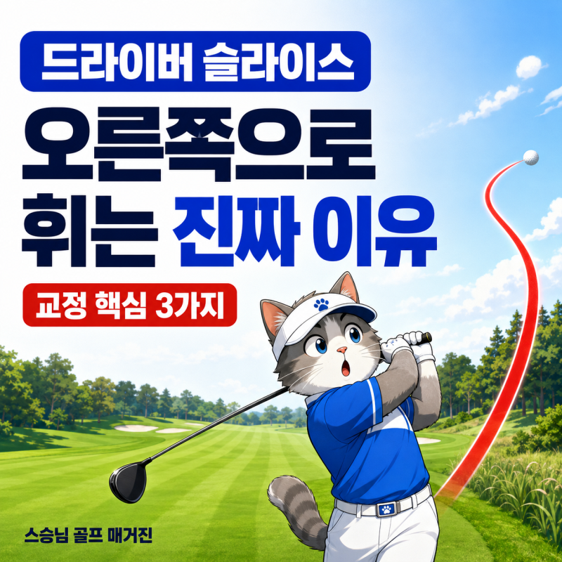 드라이버 슬라이스 고치는 법, 그립보다 먼저 확인해야 할 3가지