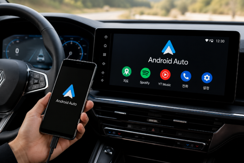 그랑 콜레오스 × 갤럭시 Android Auto 연결 후 더 불편하다?