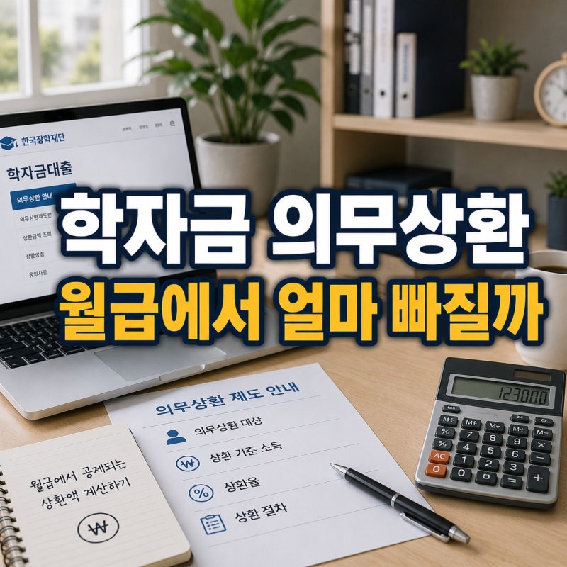 월급에서 학자금대출이 빠져나간다면, 의무상환액 확인하세요