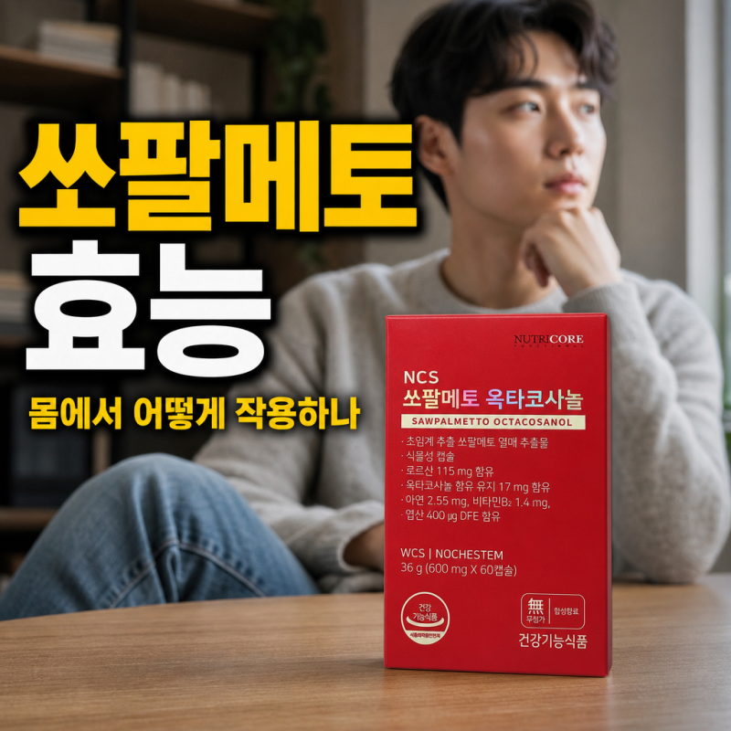전립선 영양제 쏘팔메토 효능 및 선택기준 정리