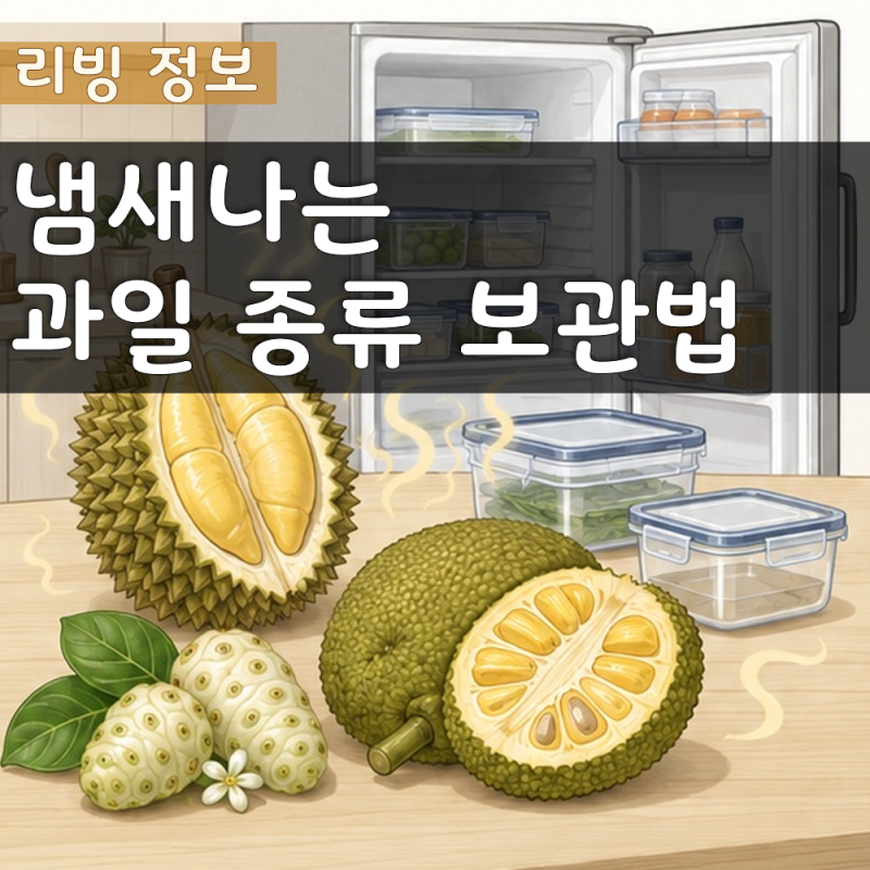 냄새나는 과일 종류와 집에서 냄새 줄이는 보관법