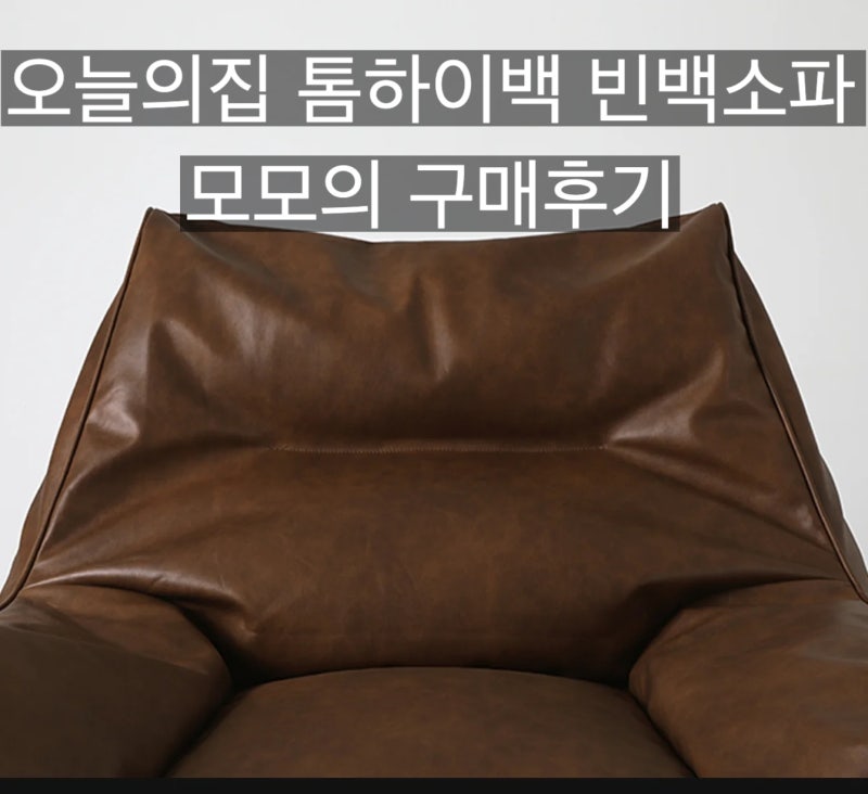 톰 하이백 가죽 빈백소파 오늘의집 구매 후기ㅣ이사 잦은 집 추천