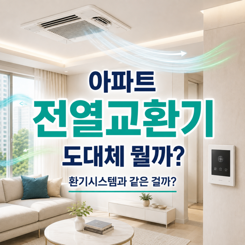 아파트 전열교환기란? 환기시스템과 차이·역할 쉽게 정리