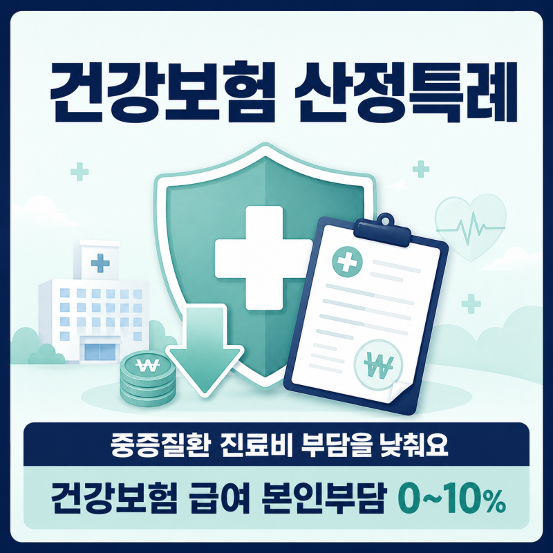 건강보험 산정특례 대상질환｜암 진료비가 모두 5% 되는 것은 아닙니다