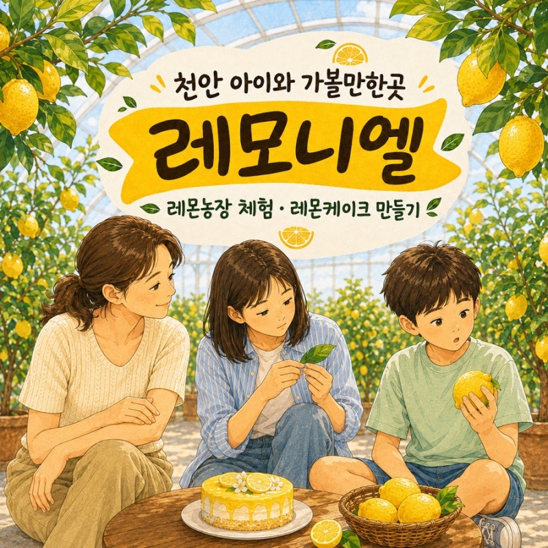천안 아이와 가볼만한곳 레모니엘｜레몬농장 농촌체험·레몬케이크 만들기