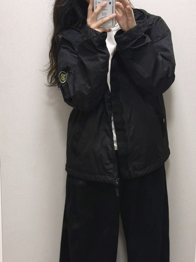 스톤아일랜드 바람막이 정품 크림 구매ㅣ여자S사이즈 실착후기