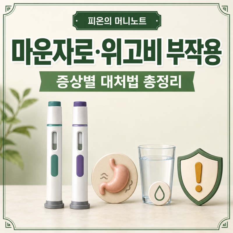 마운자로·위고비 부작용 총정리｜증상별 대처법과 병원 가야 할 신호