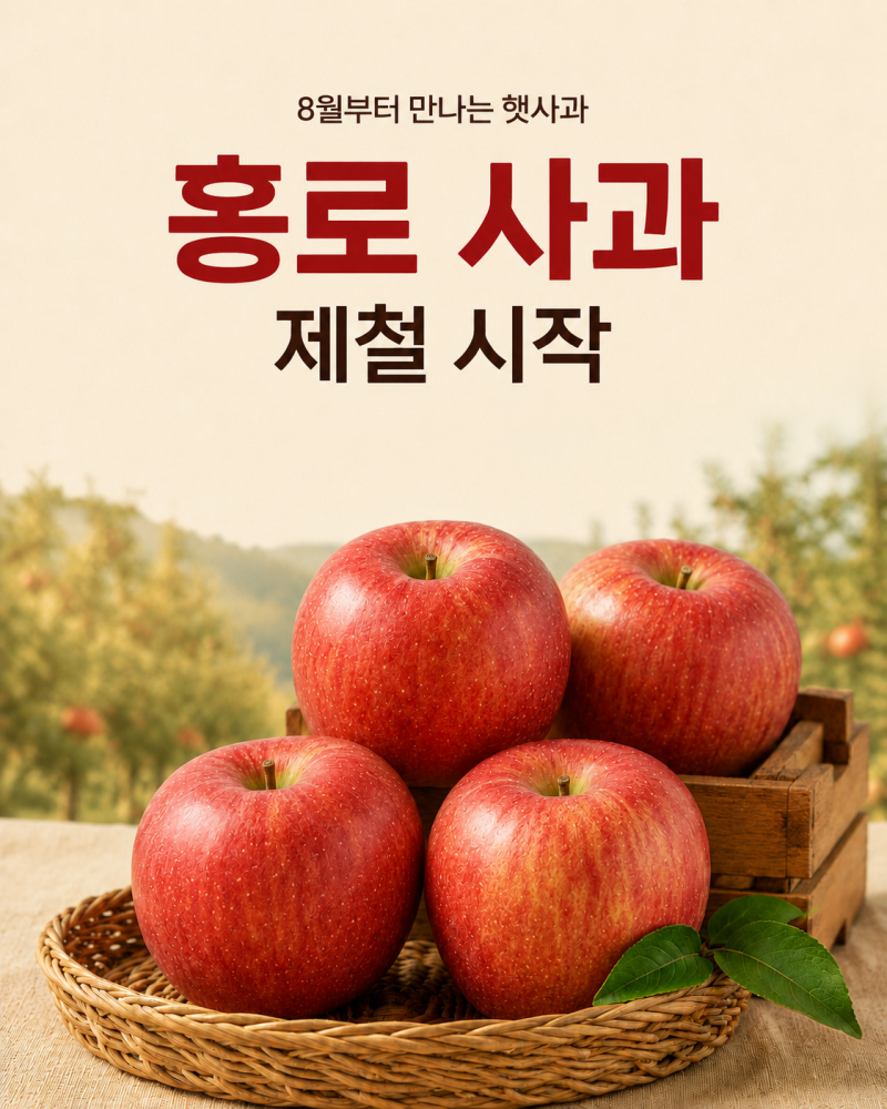 홍로 사과 제철 시작, 맛·식감부터 보관법까지