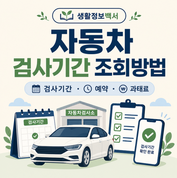 자동차 검사기간 조회방법｜기간 지나면 과태료 얼마?