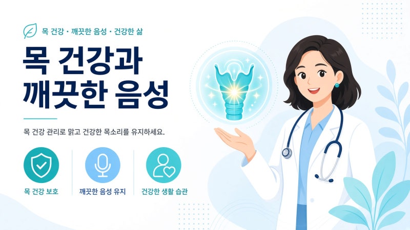 목이 자주 쉬는 이유 4가지와 원인별 치료법 (성대결절·역류성후두염·빨대발성법 총정리)