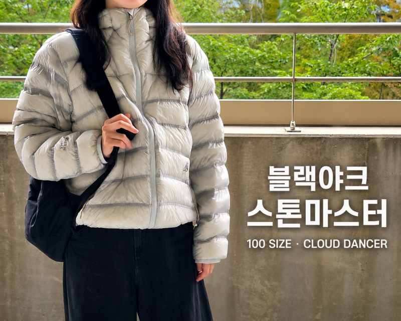 블랙야크 스톤마스터 라이트 다운 클라우드 댄서 100 사이즈 실착 후기