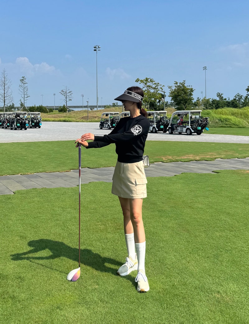 여성 가을 골프 치마바지 추천! 필드와 데일리룩 모두 예쁜 트임 포켓 치마바지 코디하기 ⛳....