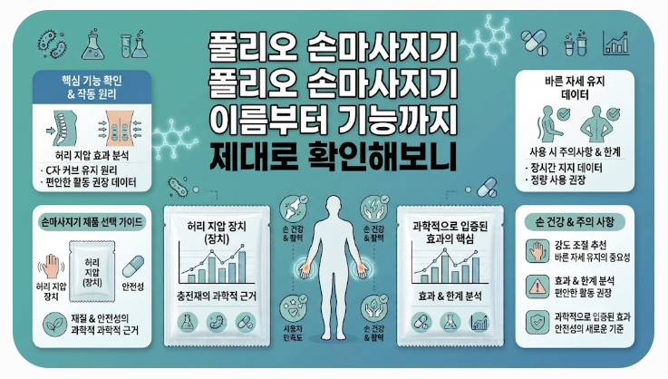 풀리오 손마사지기 폴리오 손마사지기 이름부터 기능까지 제대로 확인해보니