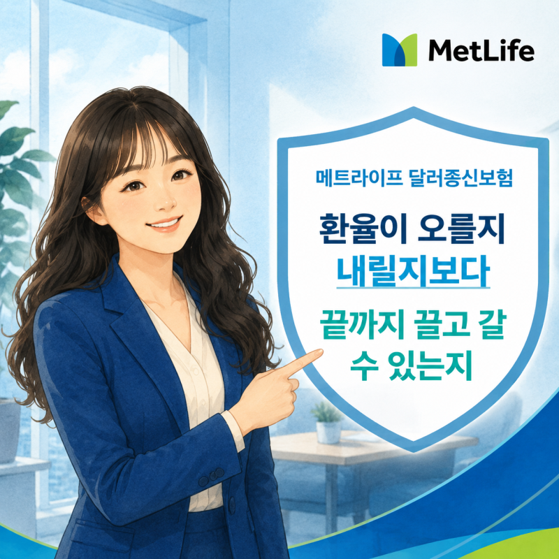 메트라이프 달러종신보험 3가지 유형 선택기준