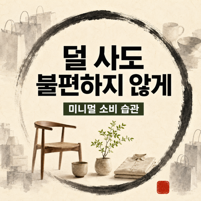 물건을 덜 사고도 불편하지 않은 미니멀 소비 습관
