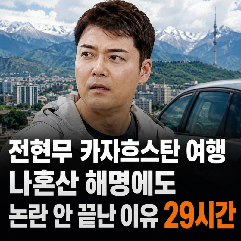 “즉흥이라더니?” 전현무 카자흐스탄 여행, 나혼산 해명에도 논란 안 끝난 이유