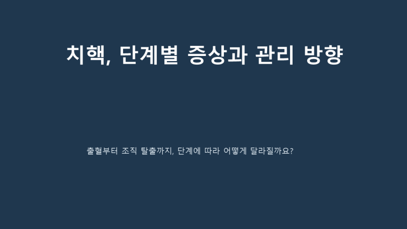화성항문외과, 치질의 단계별 증상과 관리법