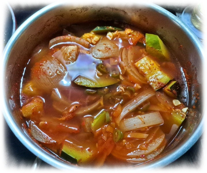 남도 시골집 고추장 호박찌개 아주 쉽게 끓이는법(feat. 둥근호박으로 구수하고 칼칼하게, 참 ....