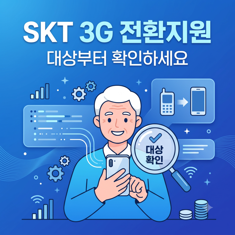 SKT 3G 전환 지원, 내가 대상일까? 휴대폰 교체부터 지원 3가지까지