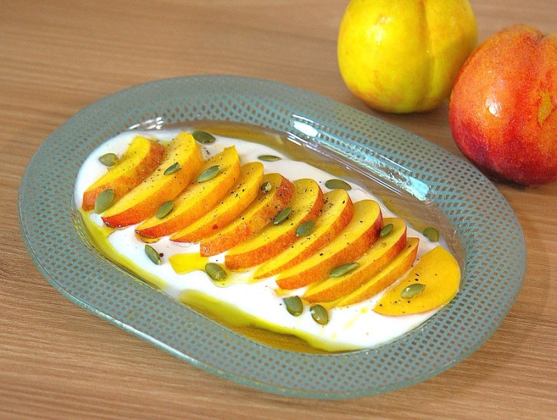 천도복숭아 샐러드 제철 복숭아 맛있게 먹는법 여름 디저트