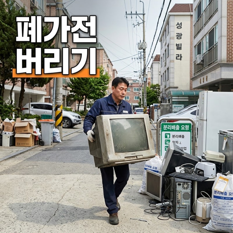 폐가전 버리기 방법 총정리｜소형가전부터 대형가전 무료수거까지 쉽게 정리