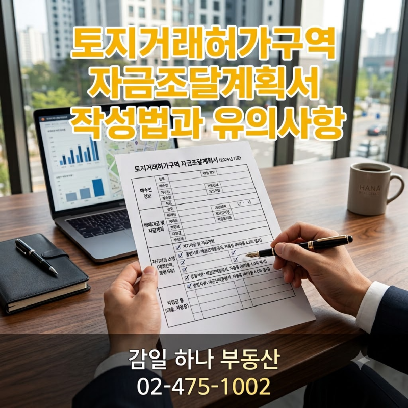 토지거래허가구역에서 자금조달계획서 작성법과 유의사항