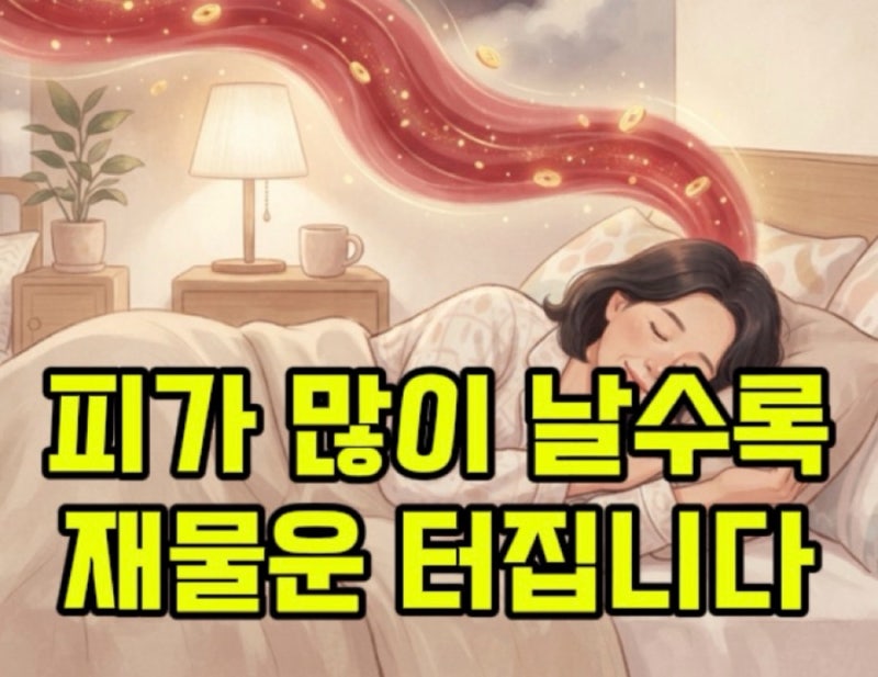 "징그러워도 절대 씻지 마세요" 몸에서 피 나는 꿈의 소름 돋는 재물운 진짜 의미 3가지