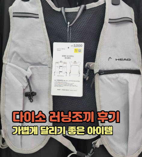 다이소 러닝조끼 후기 가볍게 달리기 좋은 아이템