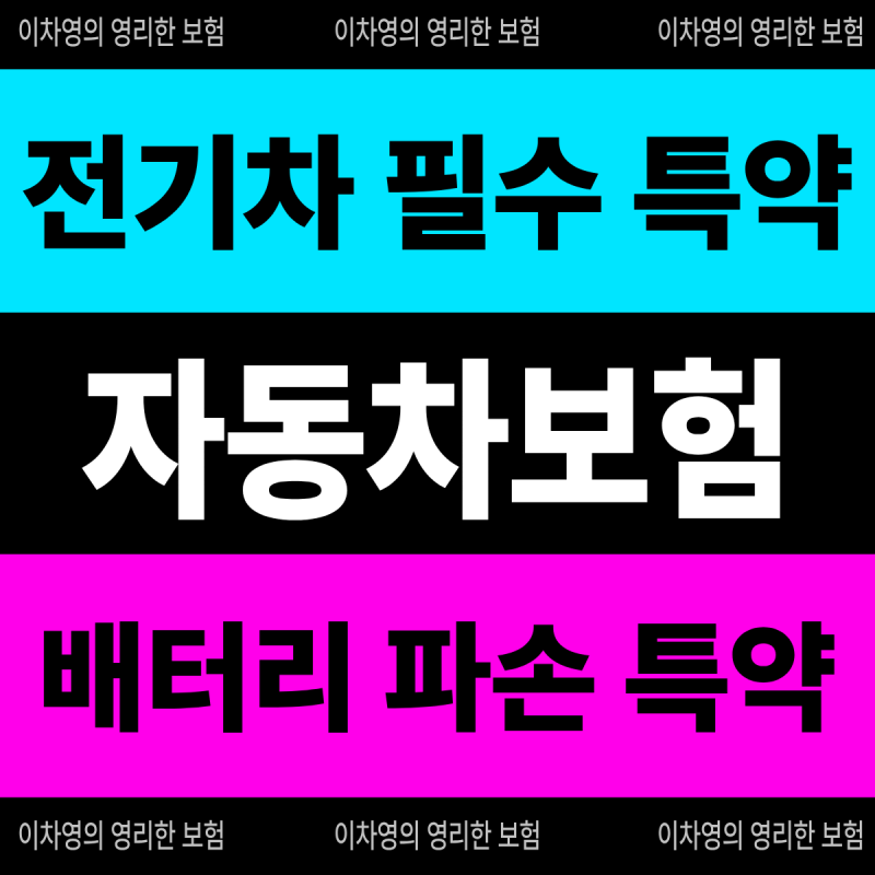 전기차 자동차보험 다이렉트 가입하기 전에 확인하세요 - 전기차 필수 특약 설명 !
