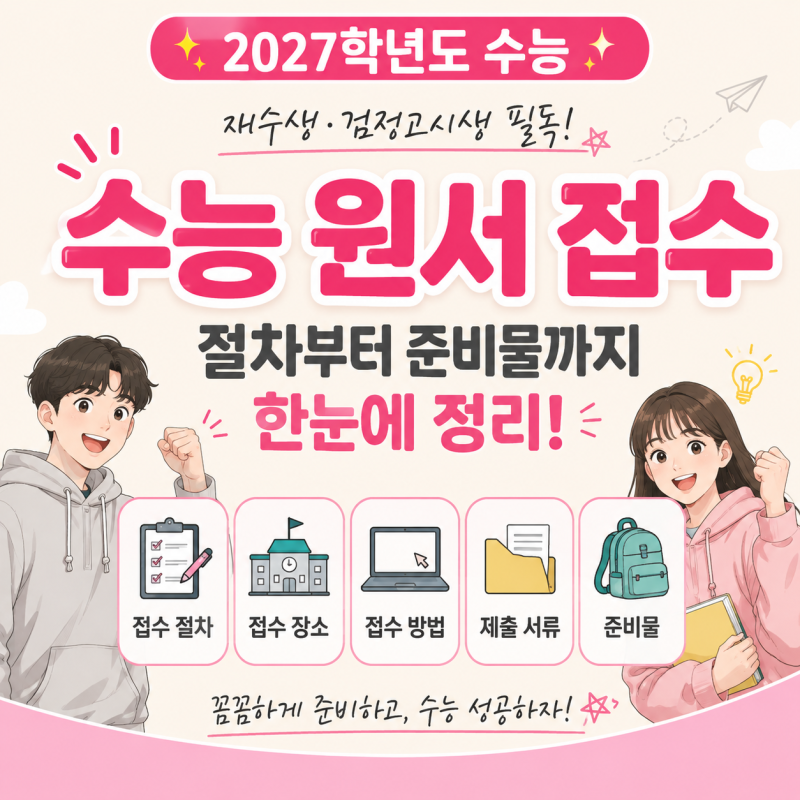 2027학년도 수능 원서 접수 일정과 장소 원서 접수방법 필요서류 준비물 여권 사진 규격 가이....