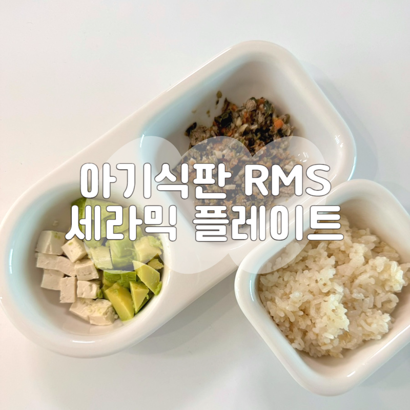 아기 도자기 식판 추천 RMS 2구 4구 세라믹 플레이트 사용후기