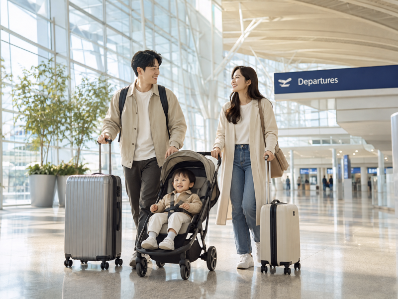 아이와 인천공항 출국 꿀팁 [7세 미만 우대출구·보안검색·유모차까지]