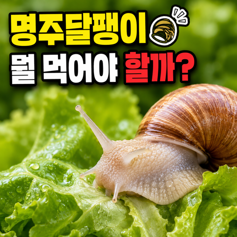 명주달팽이 키우기 먹이는 뭘까? 달팽이 먹이 수명 관리법