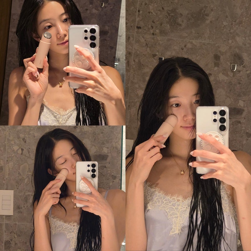 르세라핌 카즈하 옷 사복 패션 인스타그램 속 라운지웨어 브랜드 젤라또 피케 민소매 잠옷 ....
