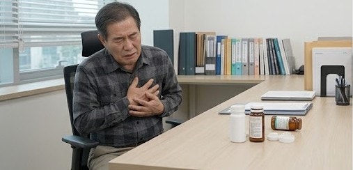 "단순 소화불량인 줄 알았는데…" 체한 느낌과 전혀 다른 위험한 가슴 가운데 통증 특징 TOP3