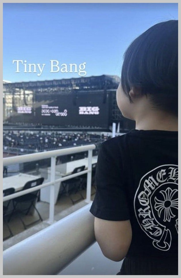 지드래곤 조카 빅뱅 콘서트 직관 포착, 매형 김민준이 직접 인증한 현장