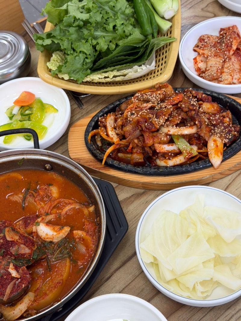 [순천 중앙동 맛집]모정쌈밥, 고등어조림 돼지숯불구이 쌈밥 시청 점심 밥집 현지인 맛집 추....