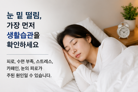 눈 밑 떨림 원인 6가지, 자꾸 파르르 떨린다면 확인하세요
