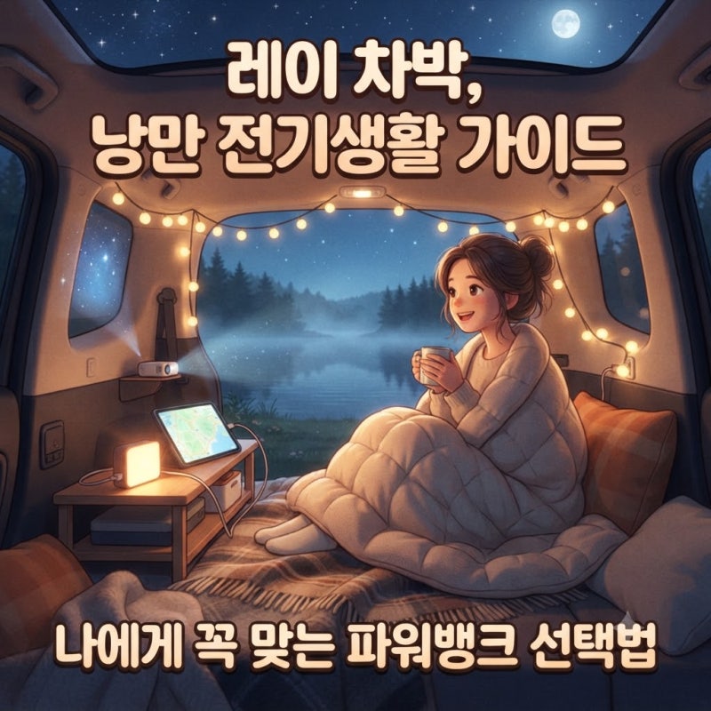 레이 차박 전기 시스템 꼭 필요할까? 파워뱅크 용량 선택 가이드