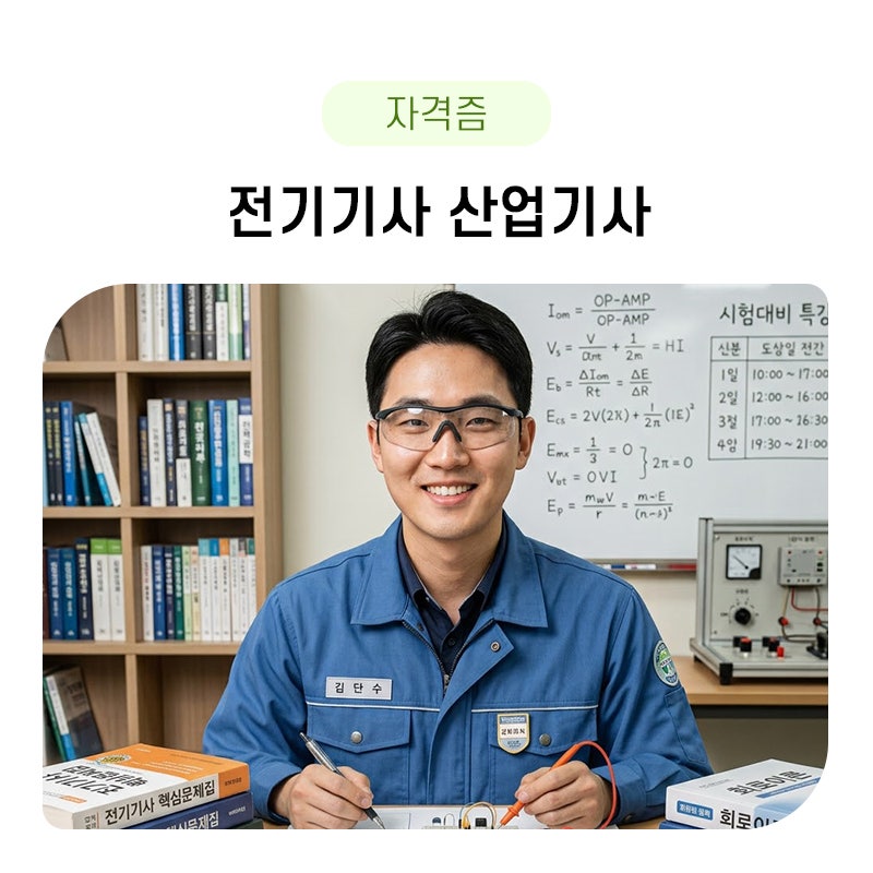 전기산업기사 시험 자격, 시험일정, 시험시간, 시험과목에대해 알아보자!