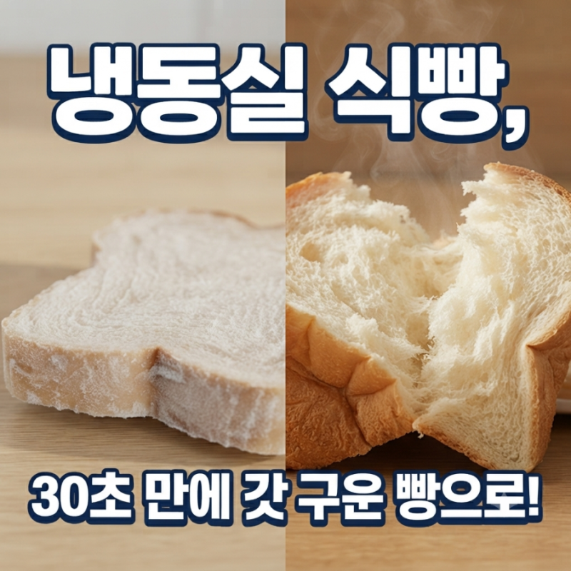 식빵 유통기한 걱정 끝! 갓 구운 것처럼 촉촉한 식빵 냉동 보관 및 해동 꿀팁