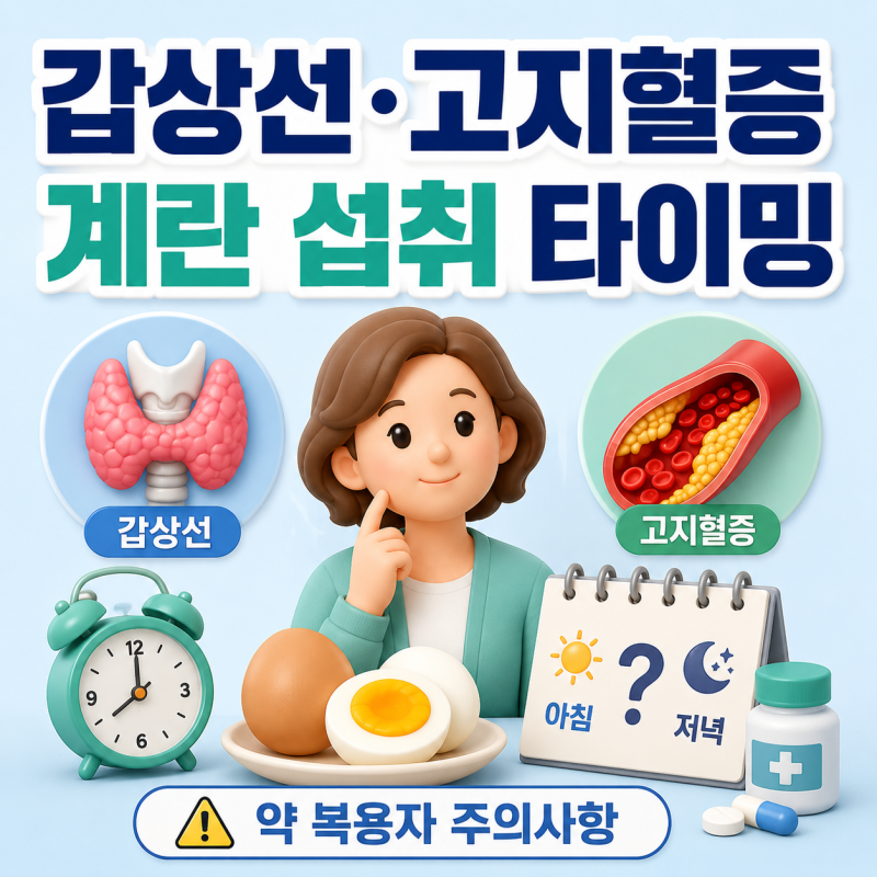 갑상선·고지혈증·항생제 약 복용 중이라면 계란 이렇게 드세요