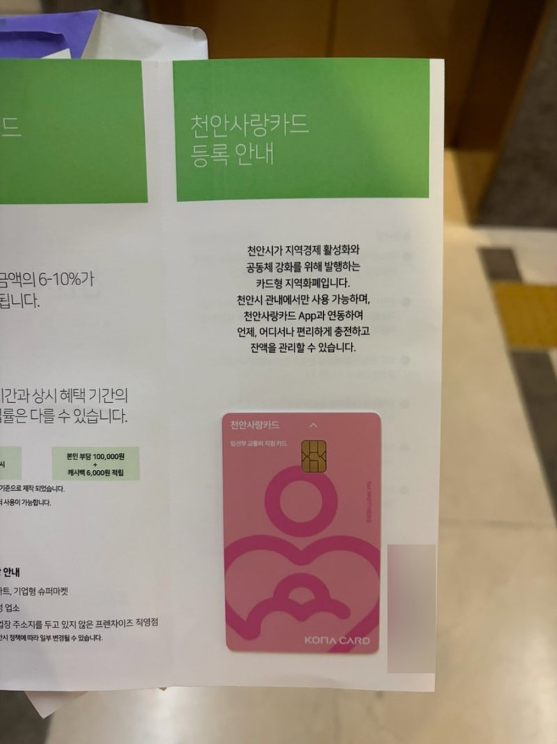 천안시 임산부 교통비 지원 50만원 신청방법·대상·사용방법 총정리