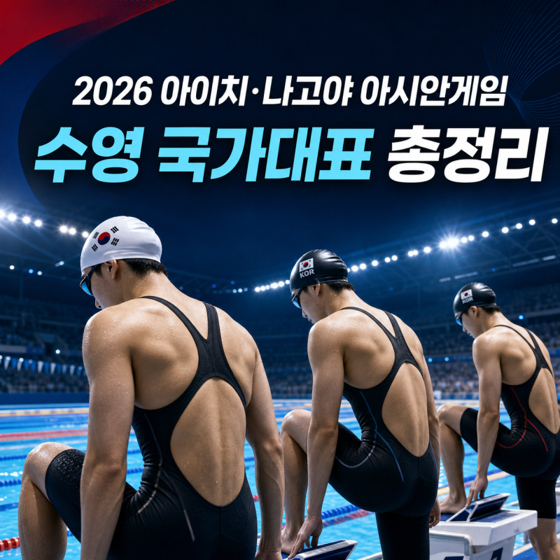 2026 아이치·나고야 아시안게임 수영 국가대표 총정리｜황선우·김우민 프로필과 역대 성적