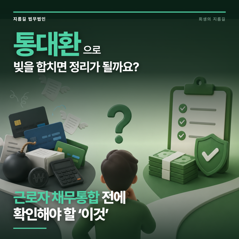 통대환으로 빚을 합치면 정리가 될까요? 근로자 채무통합 전에 확인해야 할 '이것'