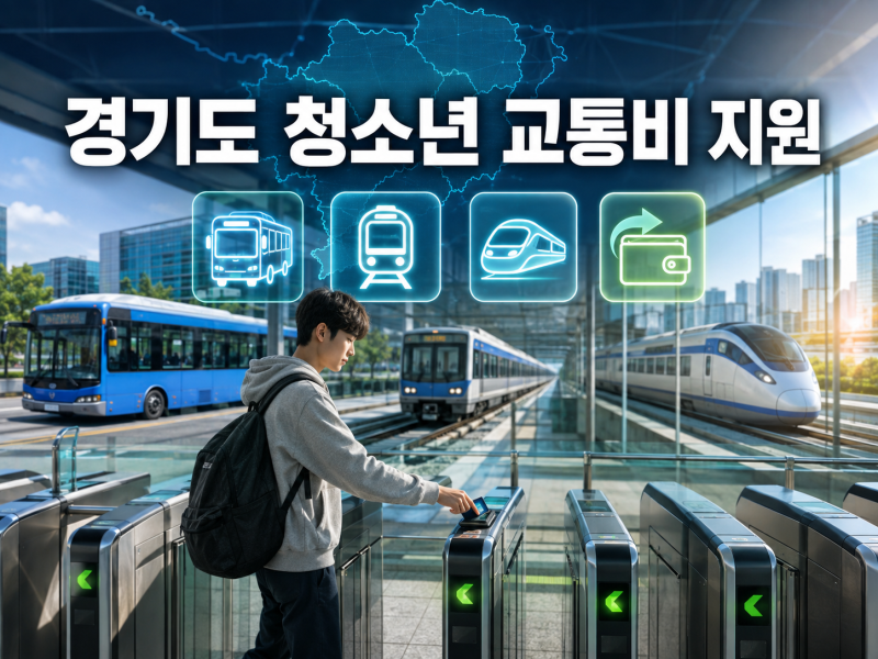 2026 경기도 청소년 교통비 지원, 모든 청소년이 받을 수 있을까?