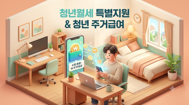 [청년 주거 지원 4부] 매달 최대 20만 원 현금 지원! 청년월세 특별지원 및 청년 주거급여 완벽....